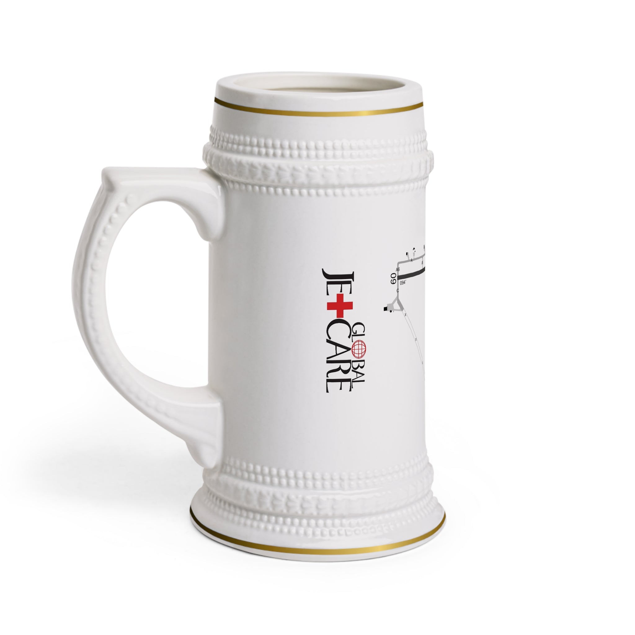 Global Jetcare KBKV Airport Diagram Stein Mug