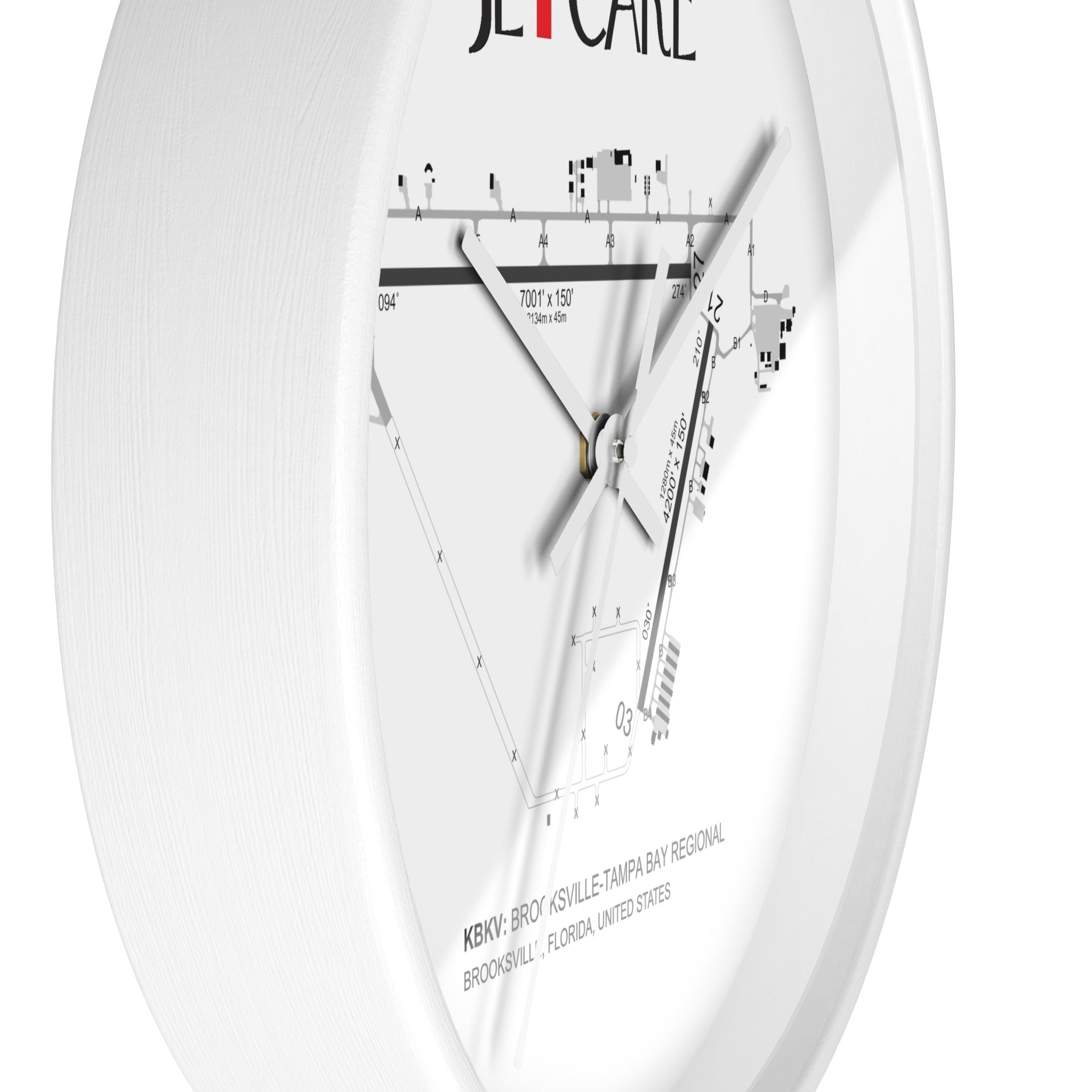 Global Jetcare KBKV Airport Diagram Wall Clock