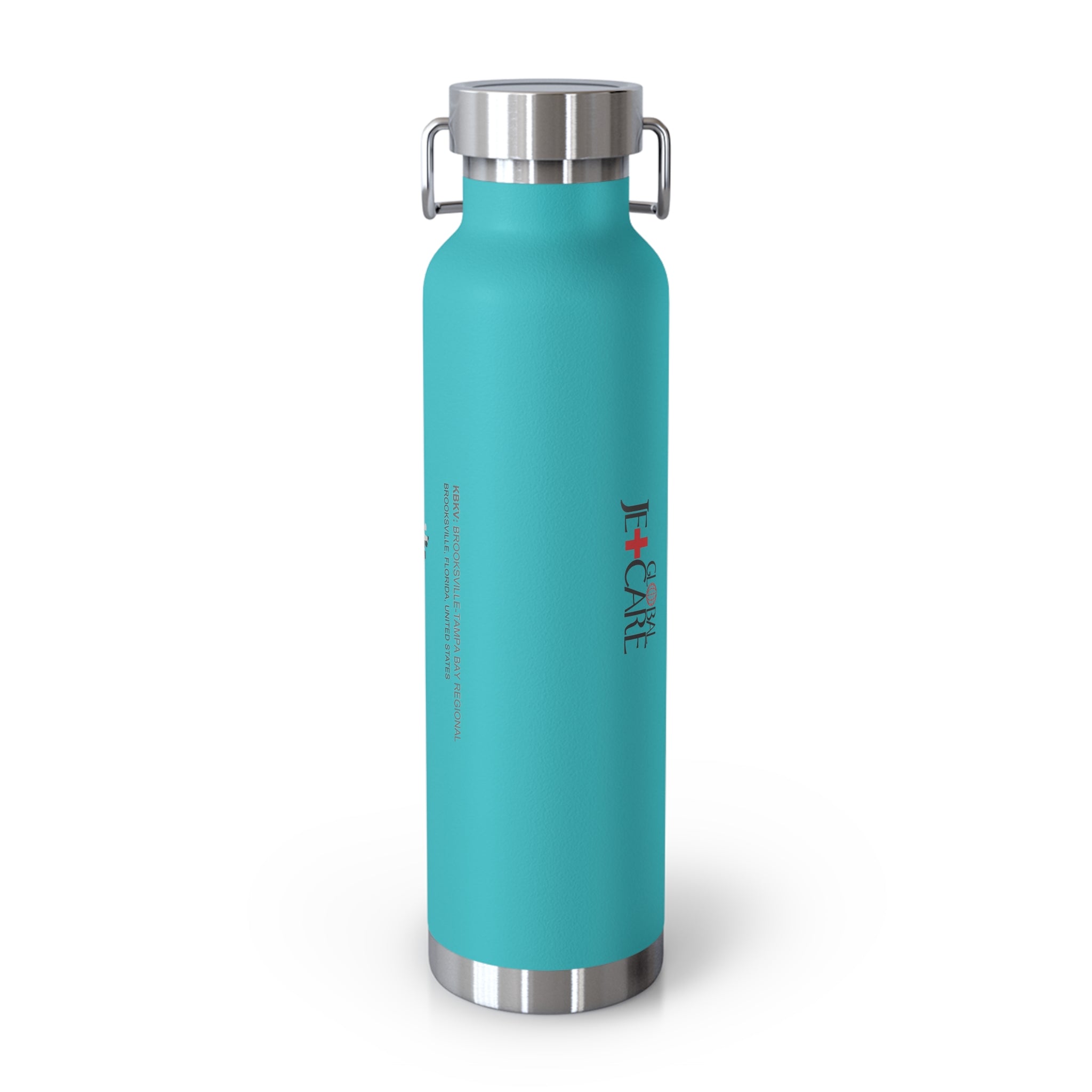 Global Jetcare KBKV Airport Diagram 22oz Copper Vacuum Insulated Bottle