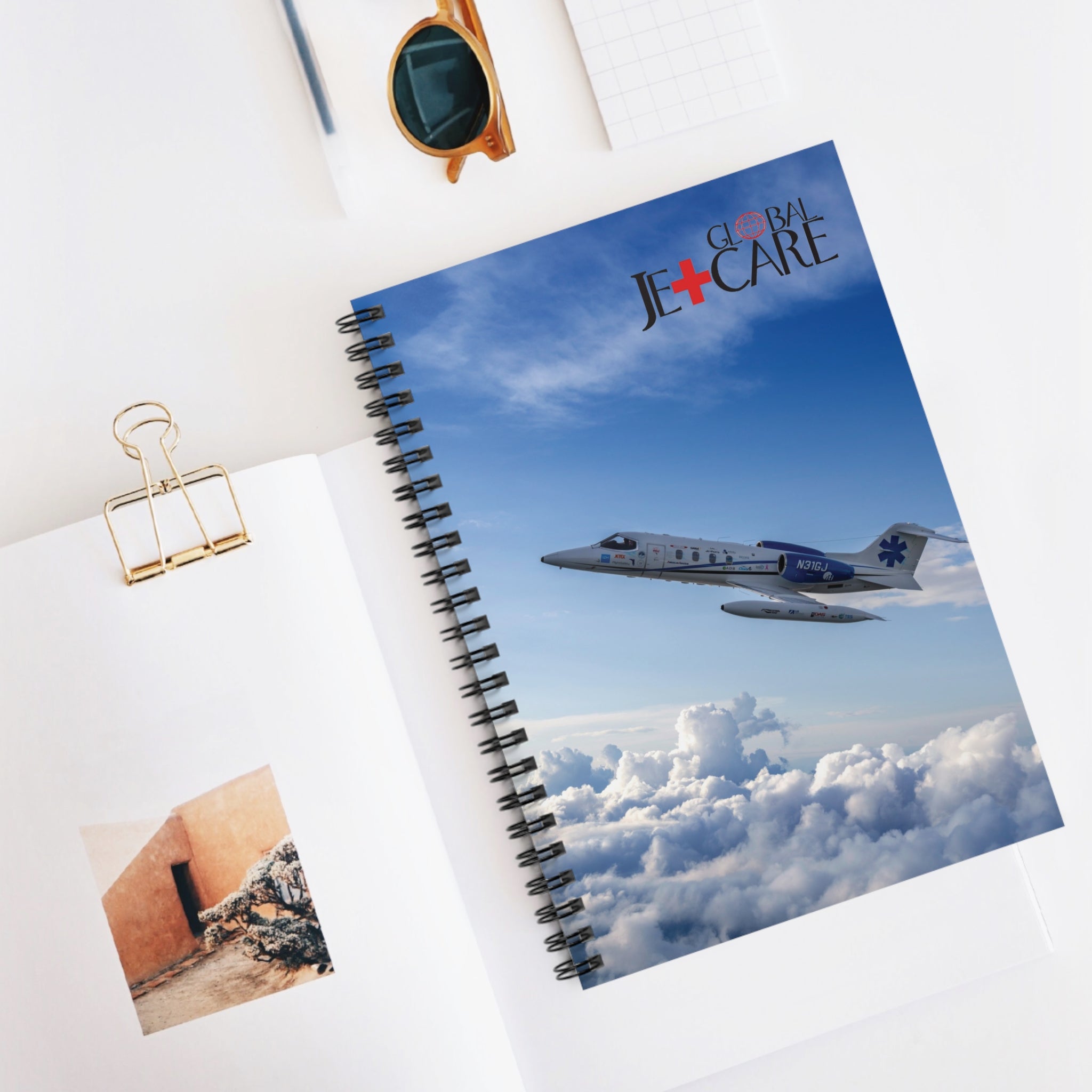 Global Jetcare Spiral Notebook (Ruled)