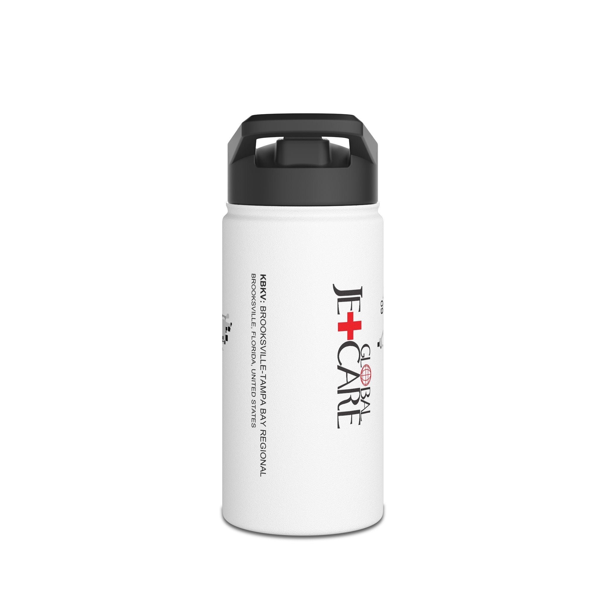 Global Jetcare KBKV Airport Diagram Stainless Steel Water Bottle