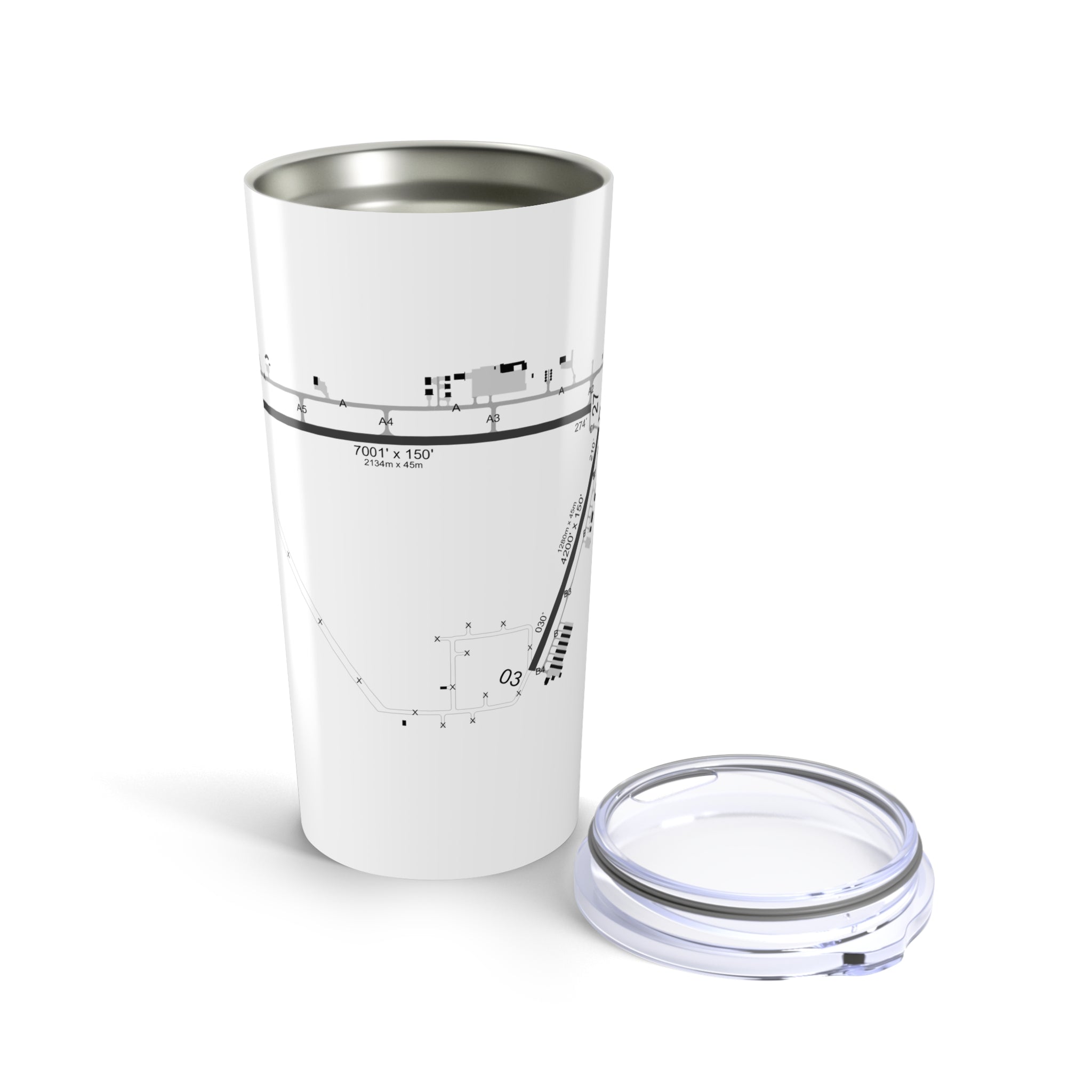 Global Jetcare KBKV Airport Diagram 20oz Tumbler