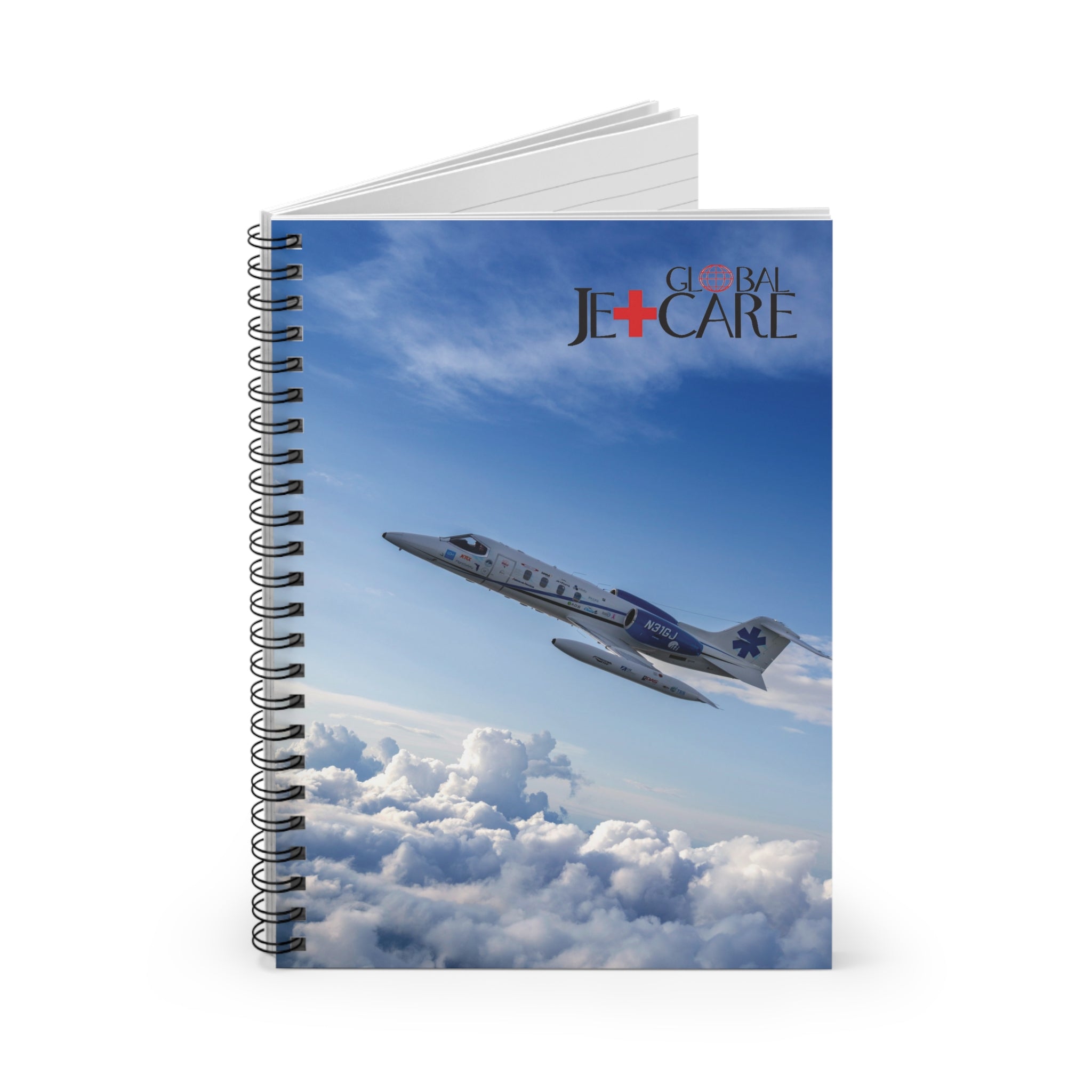 Global Jetcare Spiral Notebook (Ruled)