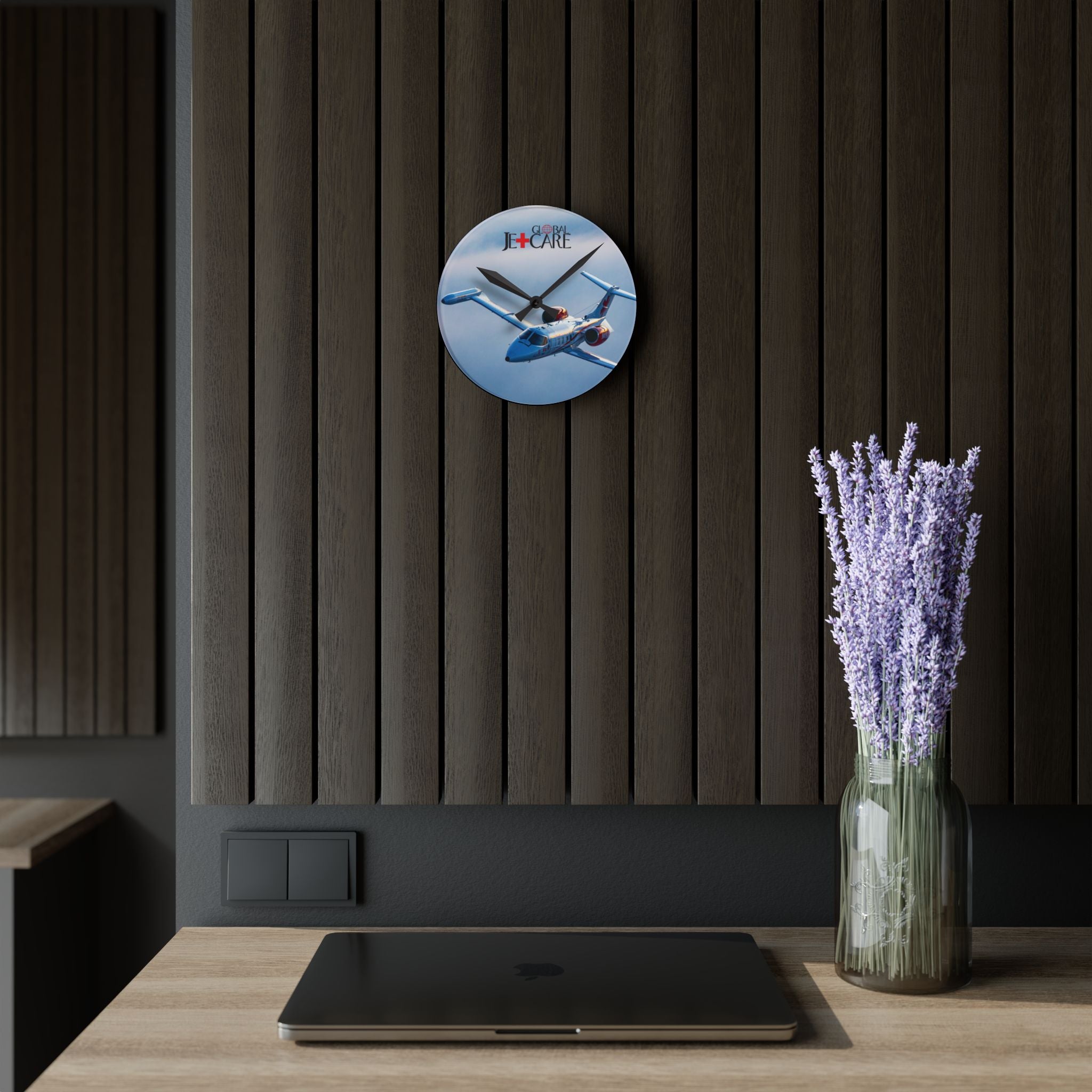 Global Jetcare Acrylic Wall Clock - N41GJ Edition
