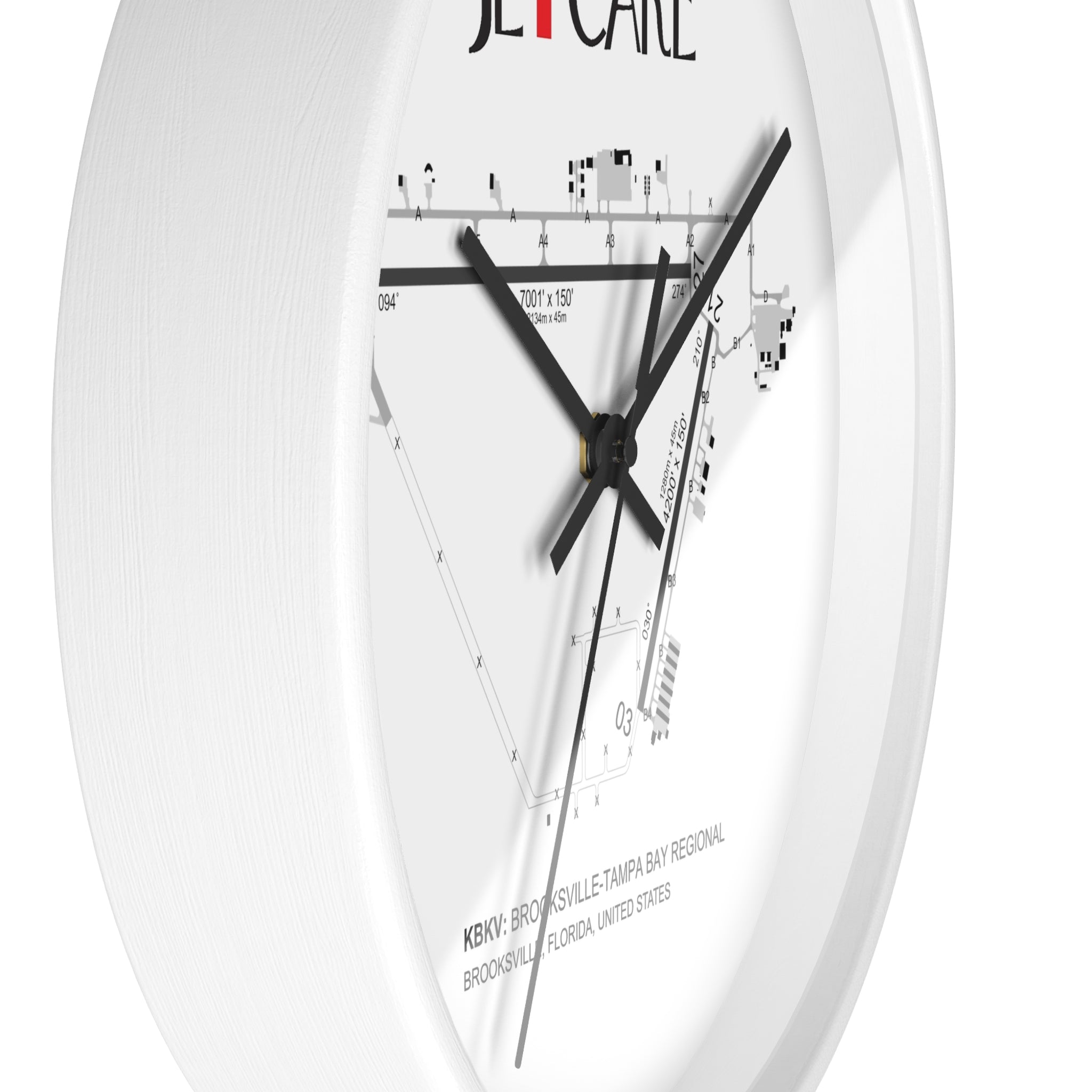 Global Jetcare KBKV Airport Diagram Wall Clock