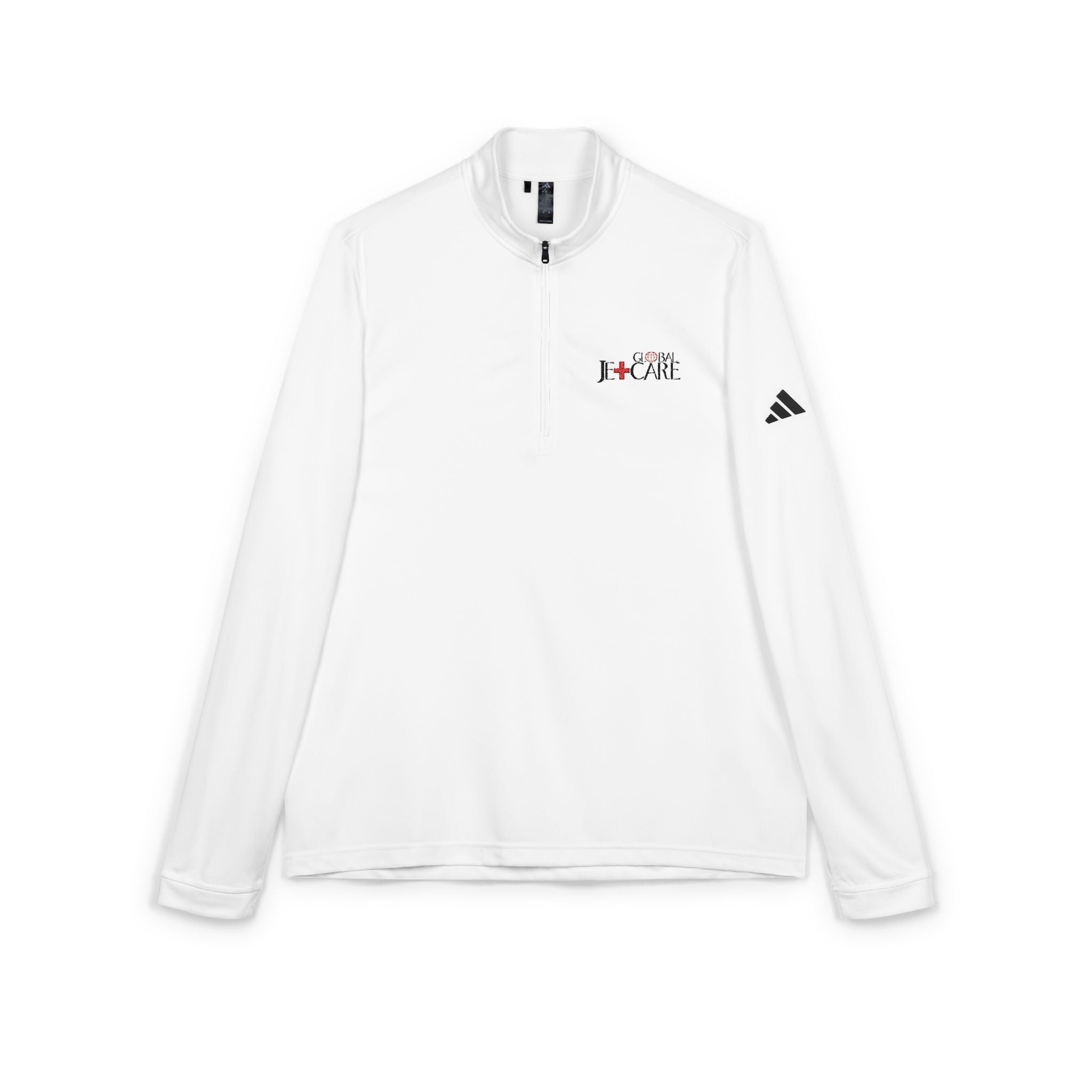 Global Jetcare Embroidered Quarter-Zip Pullover - Classic White adidas®
