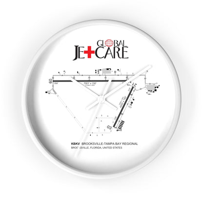 Global Jetcare KBKV Airport Diagram Wall Clock