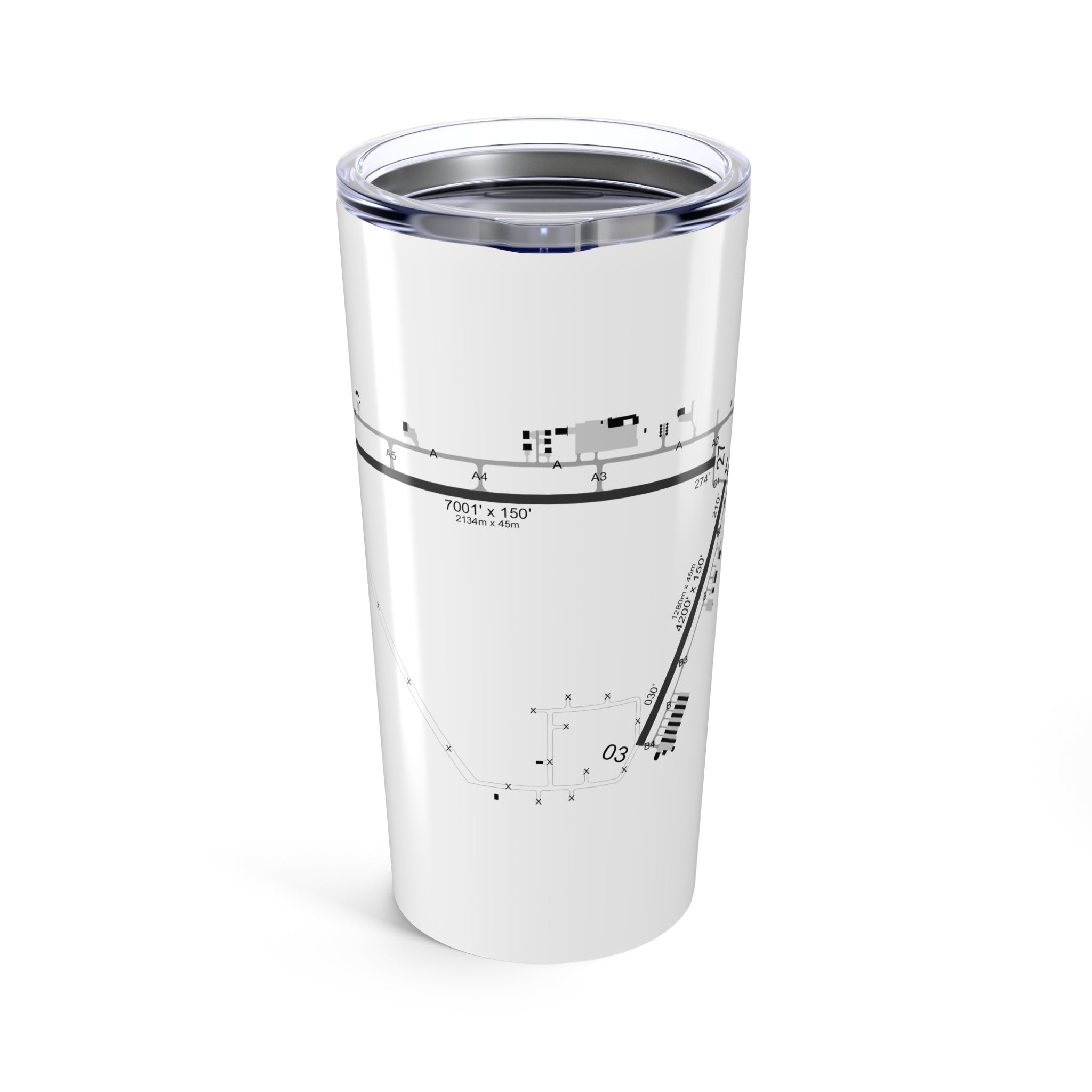 Global Jetcare KBKV Airport Diagram 20oz Tumbler
