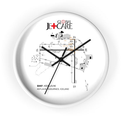 Global Jetcare BIKF Keflavik Airport Diagram Wall Clock