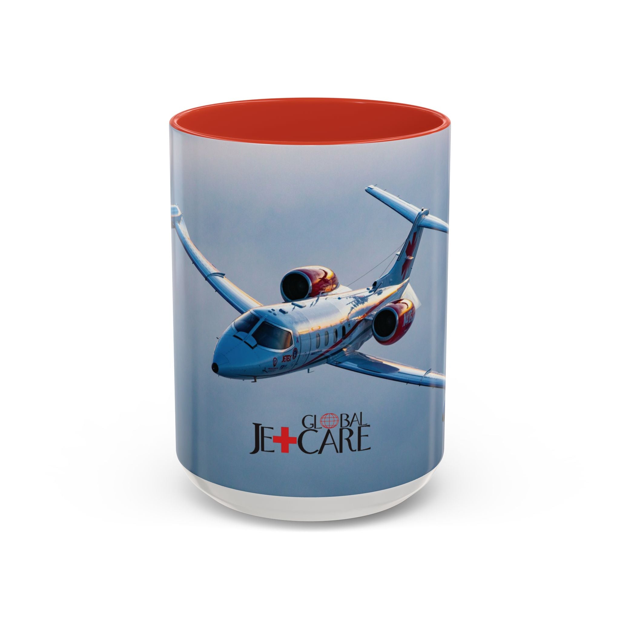 Global Jetcare “Mission Fuel” Accent Coffee Mug – N41GJ Edition