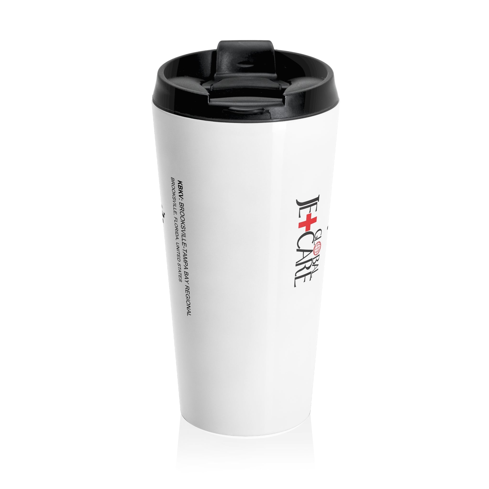 Global Jetcare KBKV Airport Diagram Stainless Steel Travel Mug