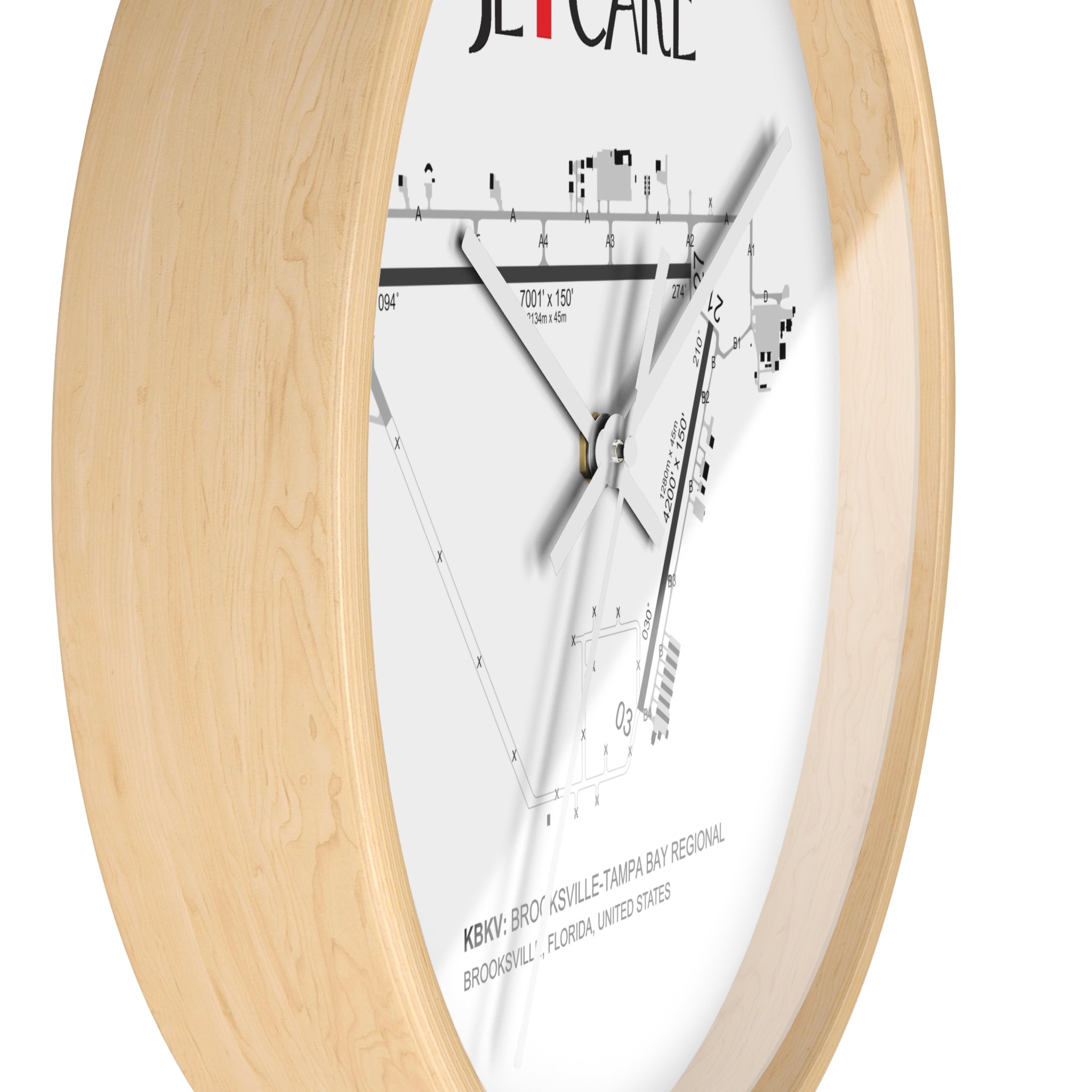 Global Jetcare KBKV Airport Diagram Wall Clock