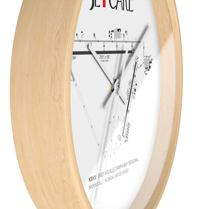 Global Jetcare KBKV Airport Diagram Wall Clock