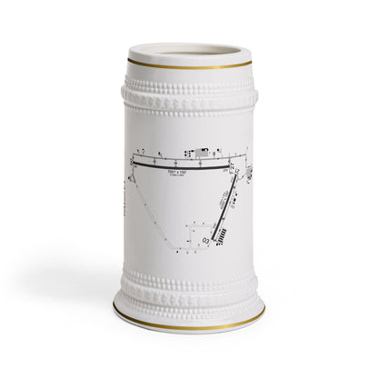 Global Jetcare KBKV Airport Diagram Stein Mug