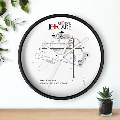 Global Jetcare BIKF Keflavik Airport Diagram Wall Clock