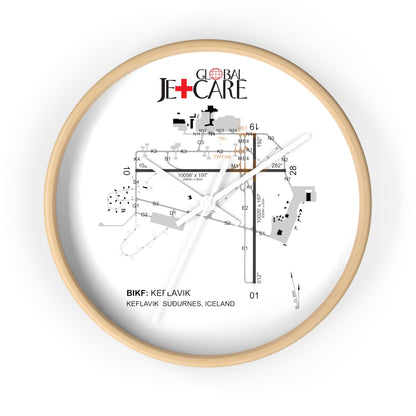 Global Jetcare BIKF Keflavik Airport Diagram Wall Clock