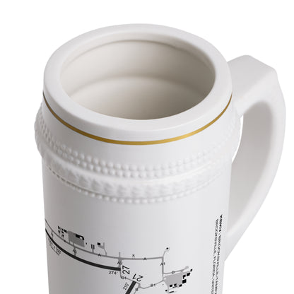 Global Jetcare KBKV Airport Diagram Stein Mug
