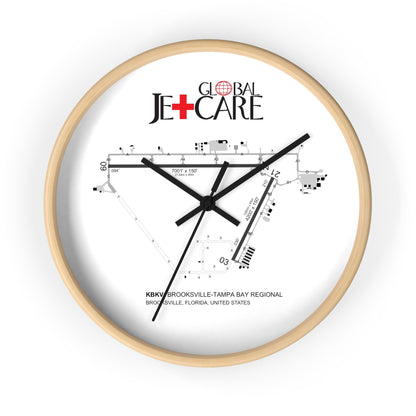 Global Jetcare KBKV Airport Diagram Wall Clock