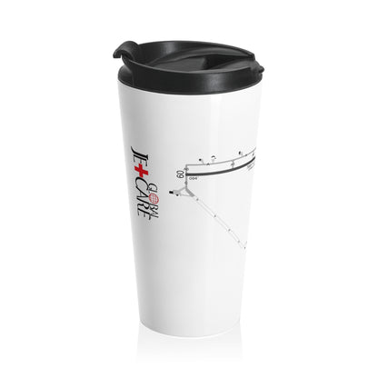 Global Jetcare KBKV Airport Diagram Stainless Steel Travel Mug