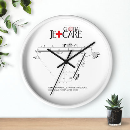 Global Jetcare KBKV Airport Diagram Wall Clock