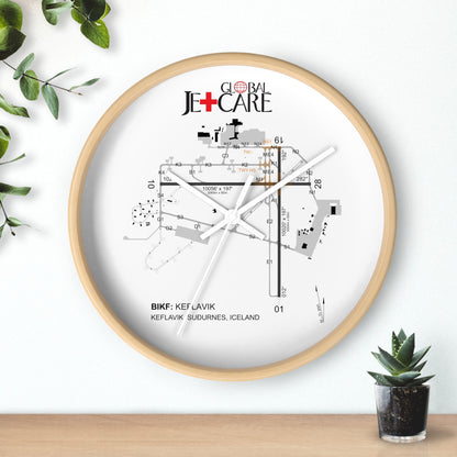 Global Jetcare BIKF Keflavik Airport Diagram Wall Clock