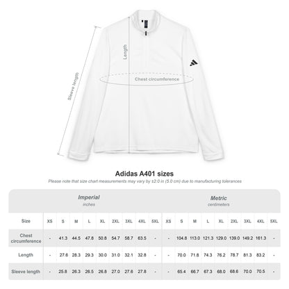 Global Jetcare Embroidered Quarter-Zip Pullover - Classic White adidas®
