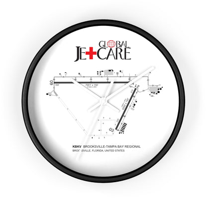 Global Jetcare KBKV Airport Diagram Wall Clock