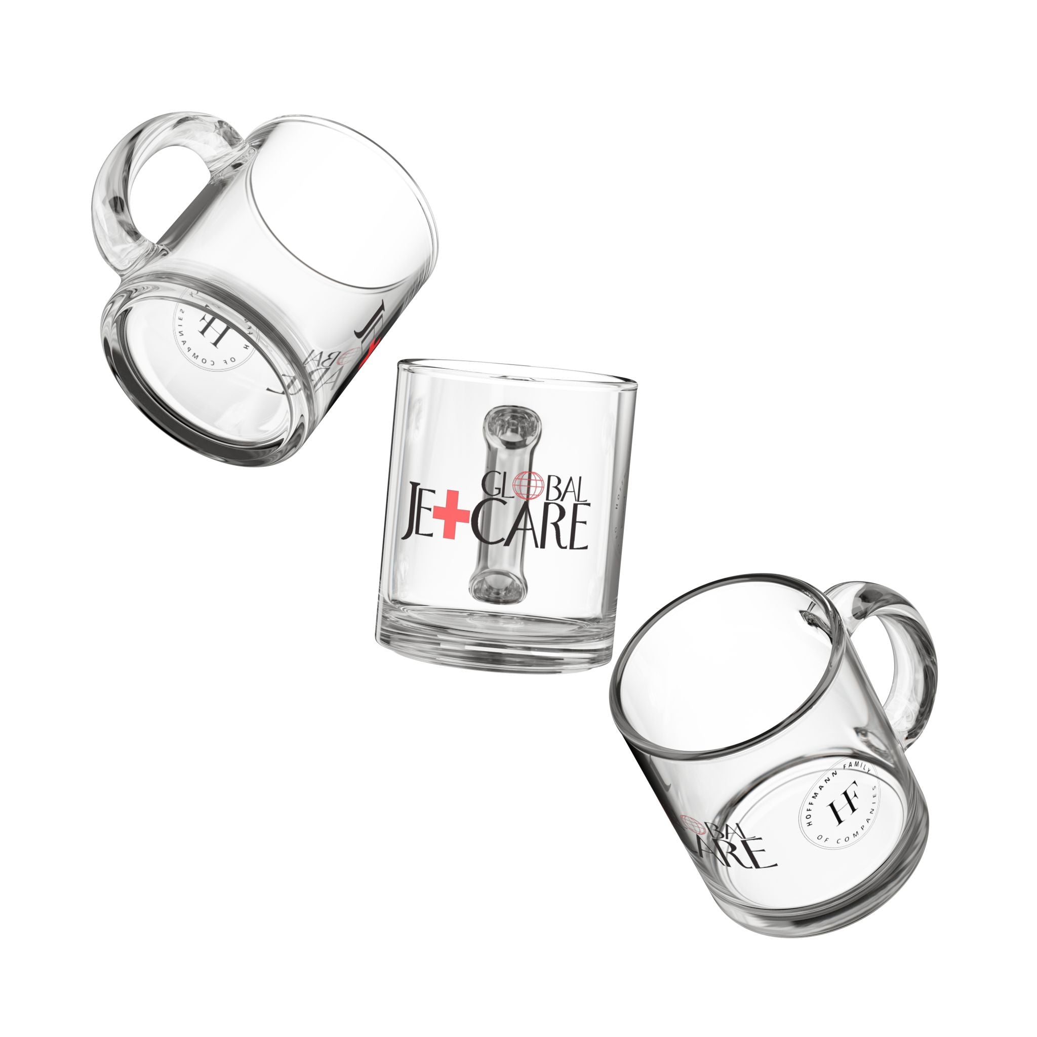 Global Jetcare Clear Glass Mug
