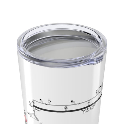 Global Jetcare KBKV Airport Diagram 20oz Tumbler