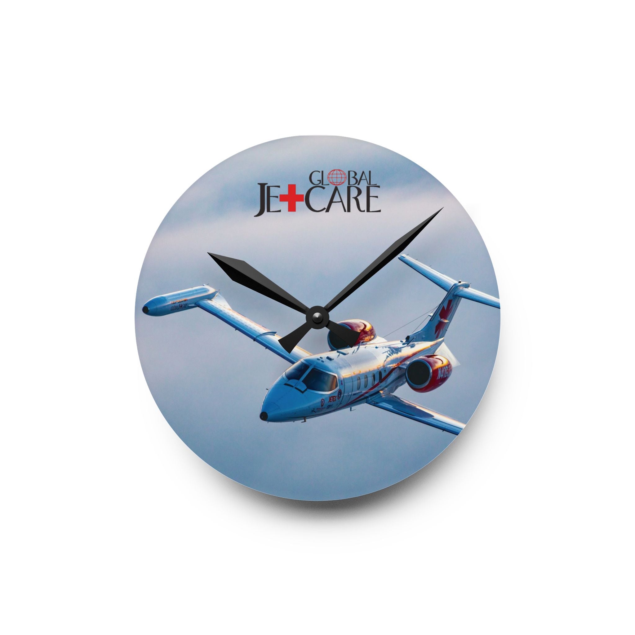 Global Jetcare Acrylic Wall Clock - N41GJ Edition