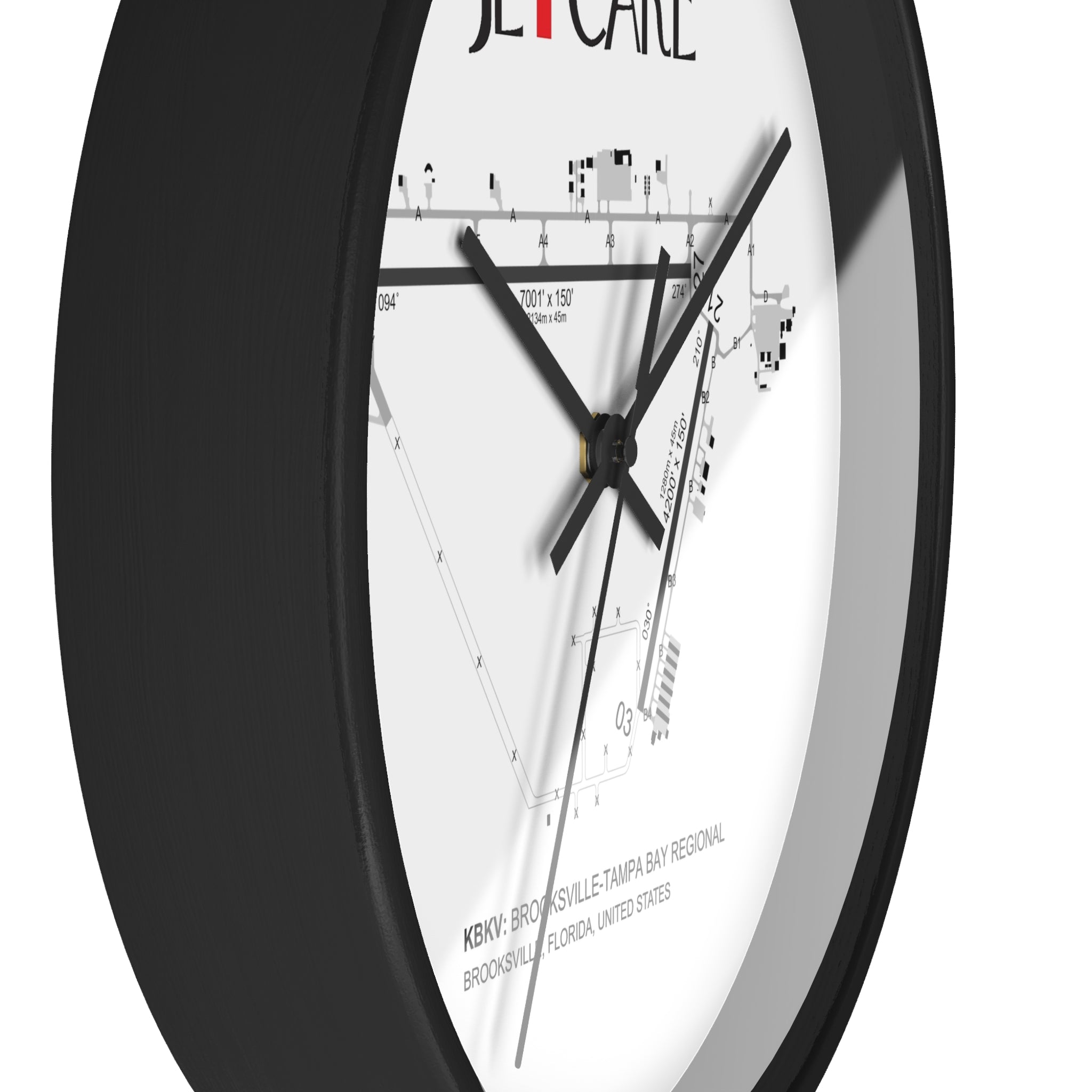Global Jetcare KBKV Airport Diagram Wall Clock