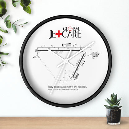 Global Jetcare KBKV Airport Diagram Wall Clock