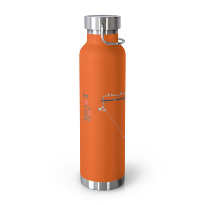 Global Jetcare KBKV Airport Diagram 22oz Copper Vacuum Insulated Bottle