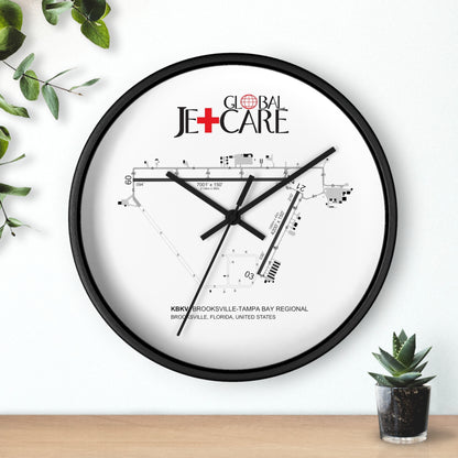Global Jetcare KBKV Airport Diagram Wall Clock