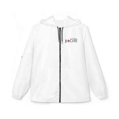 Global Jetcare White Windbreaker Jacket