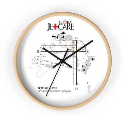 Global Jetcare BIKF Keflavik Airport Diagram Wall Clock
