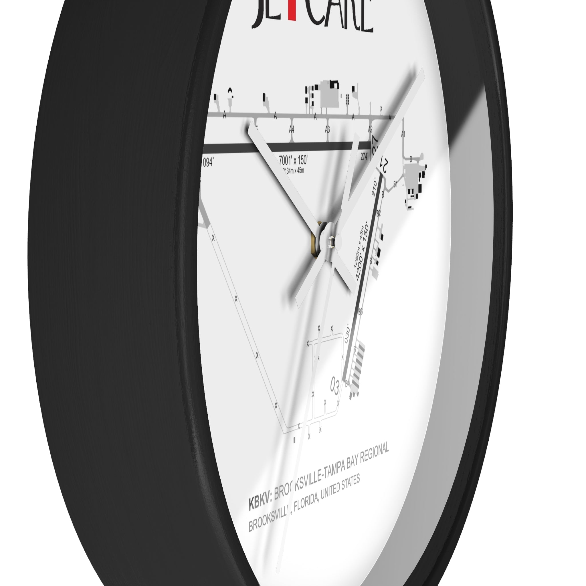 Global Jetcare KBKV Airport Diagram Wall Clock